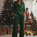 Ladies Christmas Comfort Velvet Casual Set